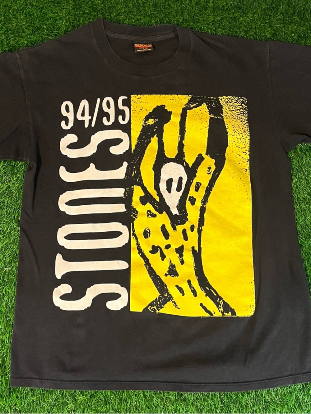 Vintage 90s Brockum Rolling Stones 94/95 Voodoo Lounge Tour T-Shirt Mens Size L